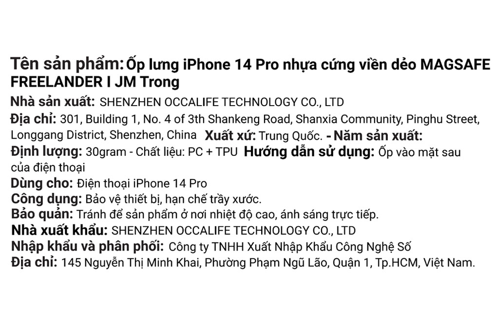 Ốp lưng MagSafe iPhone 14 Pro Nhựa cứng viền dẻo JM FREELANDER I - 4