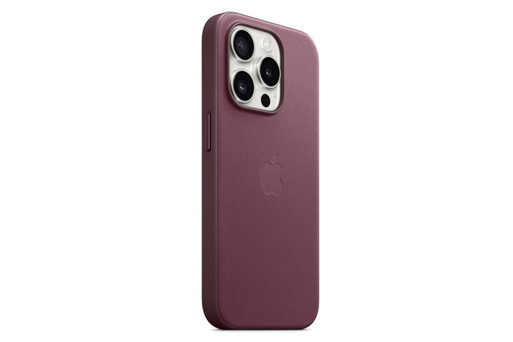 Ốp lưng Magsafe iPhone 15 Pro Vải Tinh Dệt Apple Màu Tím