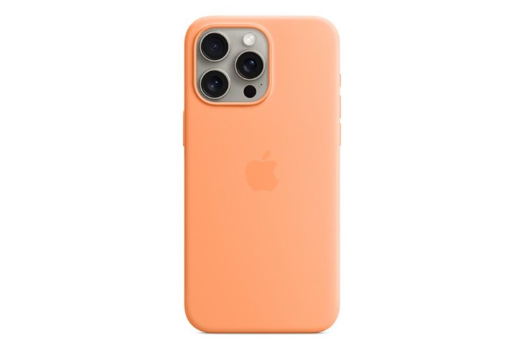 Ốp lưng Magsafe iPhone 15 Pro Max Silicone Apple Màu Cam