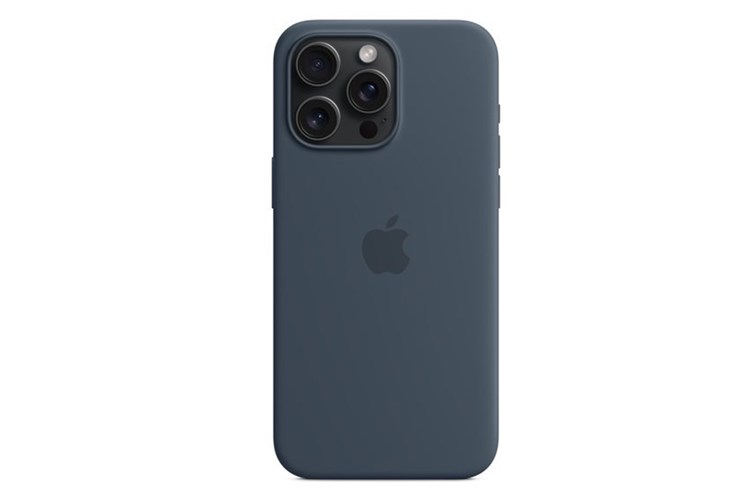 Ốp lưng Magsafe iPhone 15 Pro Max Silicone Apple Màu Xanh dương đậm