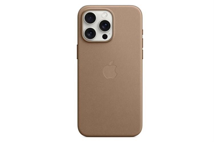 Ốp lưng Magsafe iPhone 15 Pro Max Vải tinh dệt Apple Màu Nâu