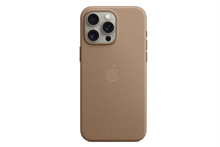 Ốp lưng Magsafe iPhone 15 Pro Max Vải tinh dệt Apple Màu Nâu
