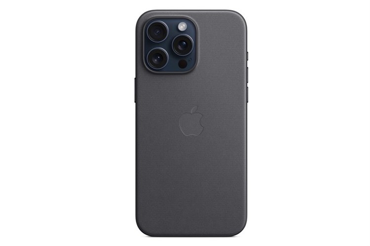 Ốp lưng Magsafe iPhone 15 Pro Max Vải tinh dệt Apple Màu Đen