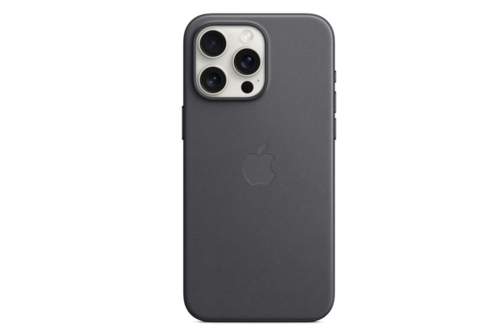 Ốp lưng Magsafe iPhone 15 Pro Max Vải tinh dệt Apple Màu Đen