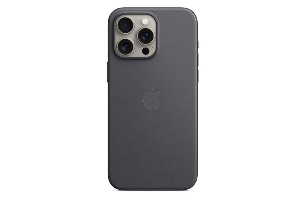 Ốp lưng Magsafe iPhone 15 Pro Max Vải tinh dệt Apple Màu Đen