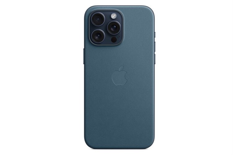 Ốp lưng Magsafe iPhone 15 Pro Max Vải tinh dệt Apple Màu Xanh Đậm