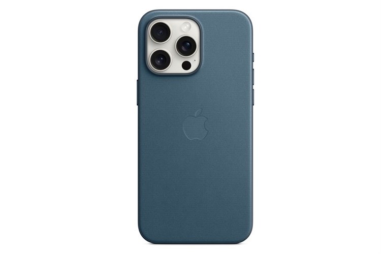 Ốp lưng Magsafe iPhone 15 Pro Max Vải tinh dệt Apple Màu Xanh Đậm