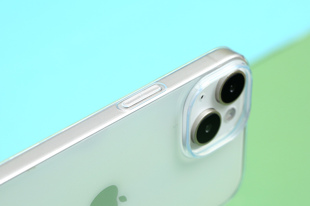 Ốp lưng iPhone 15 Nhựa dẻo TPU Mipow Ultra Thin ST15A-CR Màu Trắng