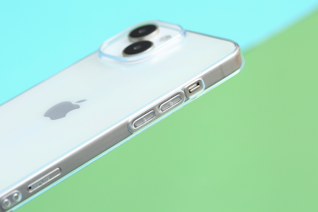 Ốp lưng iPhone 15 Nhựa dẻo TPU Mipow Ultra Thin ST15A-CR Màu Trắng