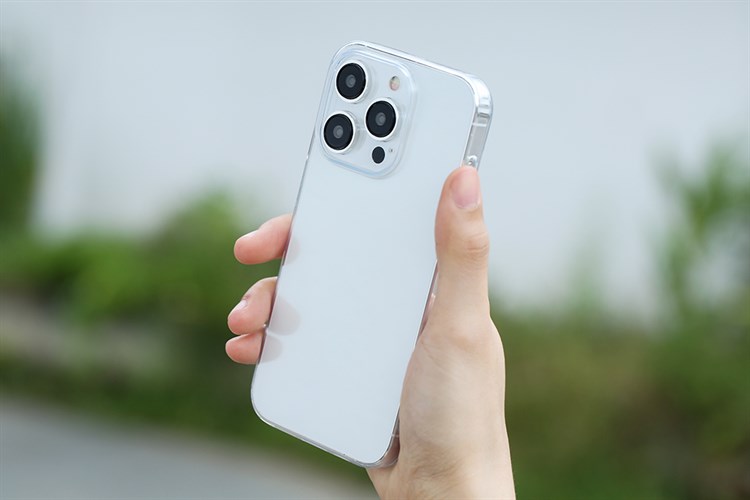 Ốp lưng iPhone 15 Pro Nhựa dẻo TPU Mipow Ultra Thin ST15C-CR Chính hãng Màu Trắng