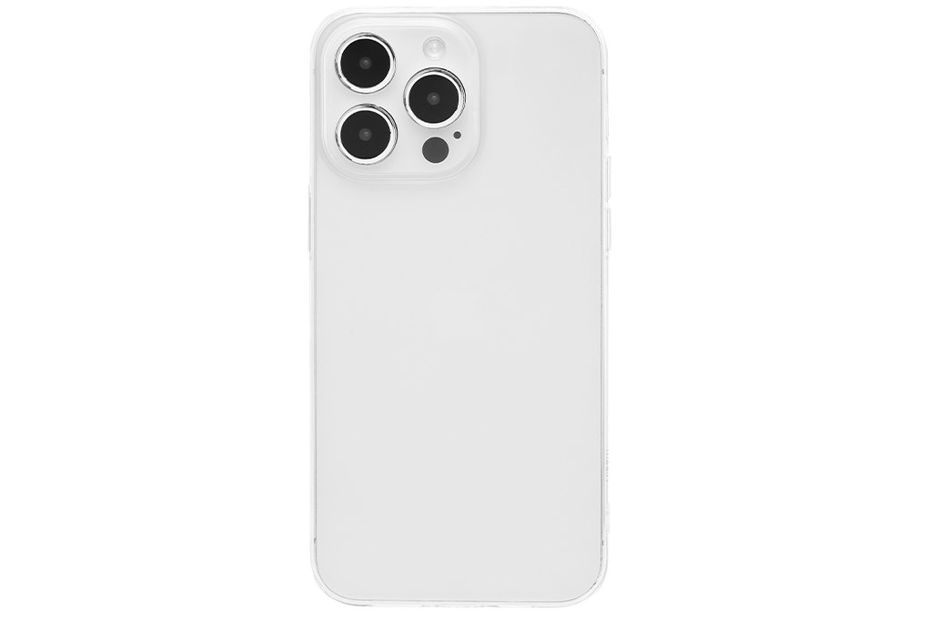 Ốp lưng iPhone 15 Pro Max Nhựa dẻo TPU Mipow Ultra Thin ST15D-CR Chính hãng