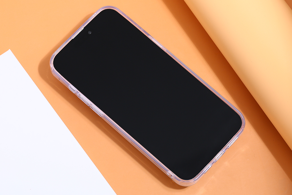 Ốp lưng iPhone 15 Pro Max Nhựa cứng viền dẻo Mipow Tempered Glass PS15D-CR - 3