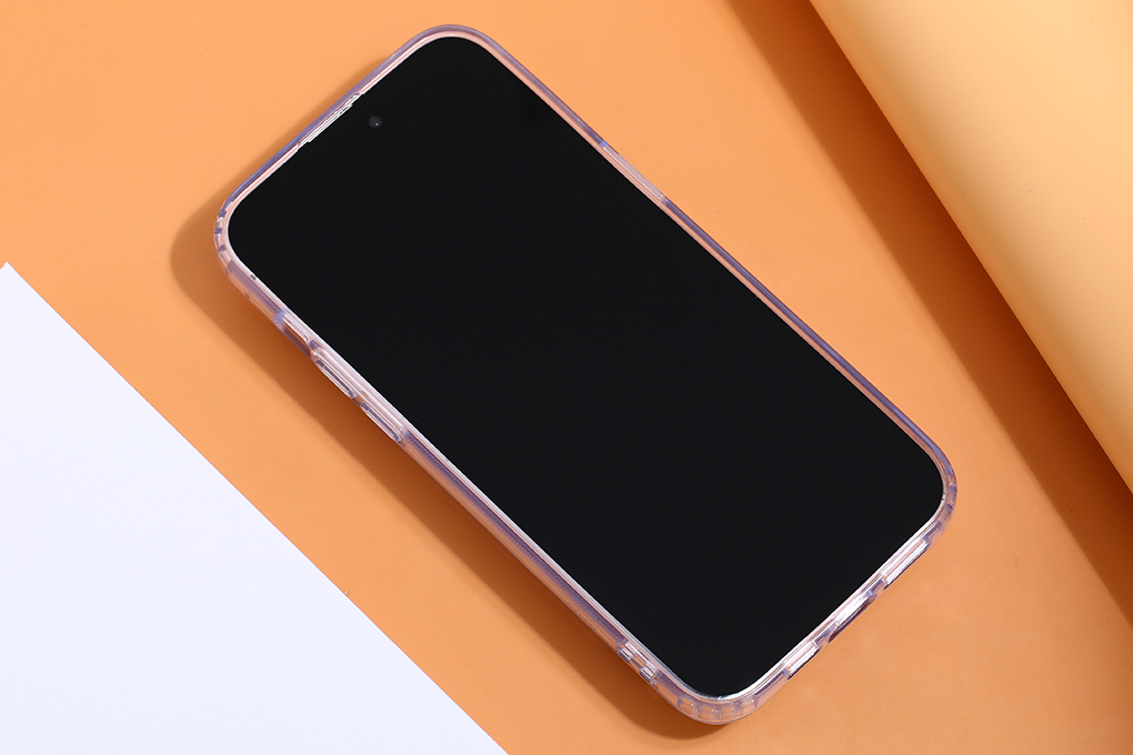 Ốp lưng MagSafe iPhone 15 Pro Max Nhựa cứng viền dẻo Mipow Tempered Glass MGC15D-CR - 3