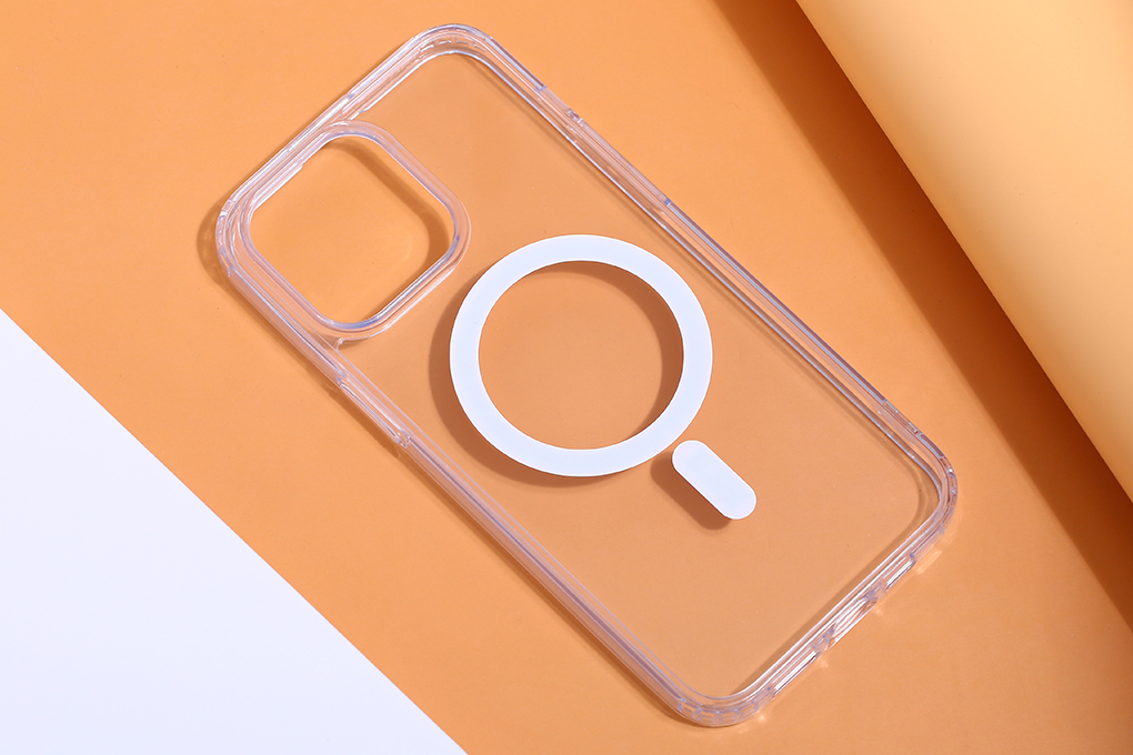 Ốp lưng MagSafe iPhone 15 Pro Max Nhựa cứng viền dẻo Mipow Tempered Glass MGC15D-CR - 4