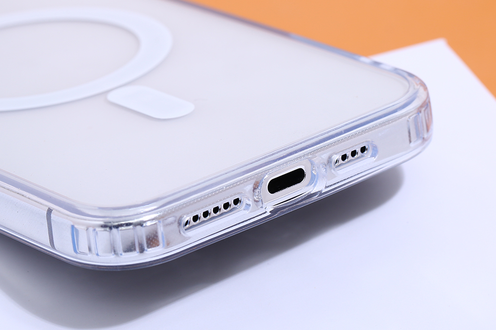 Ốp lưng MagSafe iPhone 15 Pro Max Nhựa cứng viền dẻo Mipow Tempered Glass MGC15D-CR - 8