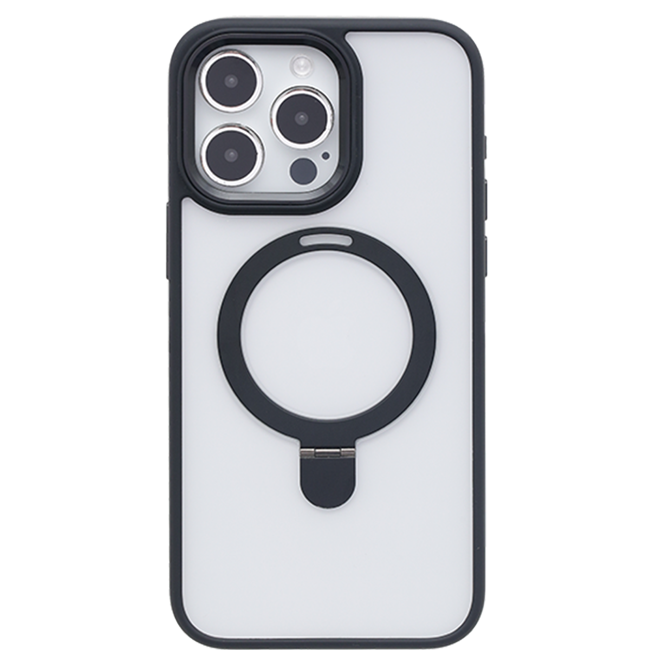 Ốp lưng MagSafe iPhone 15 Pro Max Nhựa cứng viền dẻo Mipow Ring Holder ...