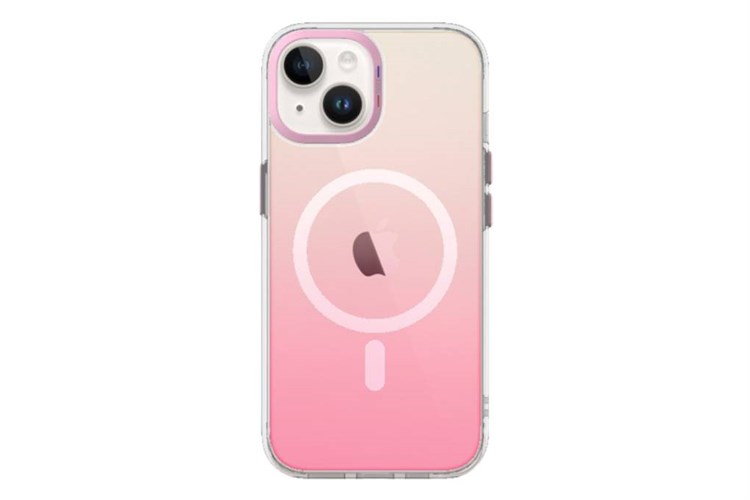 Ốp lưng MagSafe iPhone 15 Nhựa cứng viền dẻo TGVIS GRACE NEON Chính hãng Màu Hồng