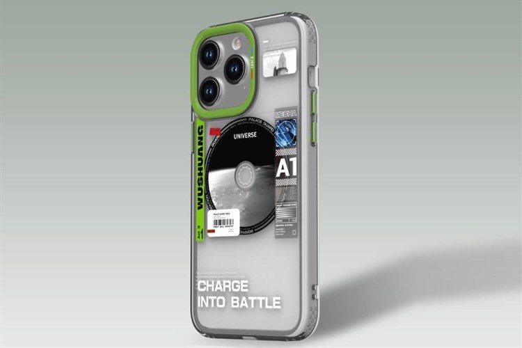 Ốp lưng MagSafe iPhone 15 Pro Max Nhựa cứng viền dẻo TGVIS SPACE EXPLORE Chính hãng Màu Xanh - Xám