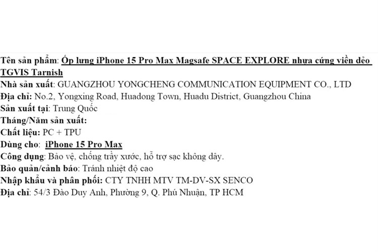 Ốp lưng MagSafe iPhone 15 Pro Max Nhựa cứng viền dẻo TGVIS SPACE EXPLORE Chính hãng Màu Xanh - Xám