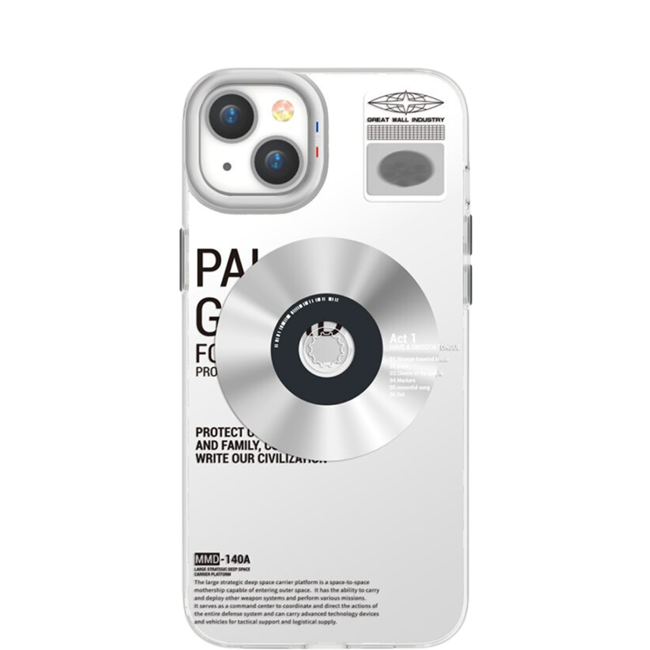 Ốp lưng MagSafe cho iPhone 15 Nhựa cứng viền dẻo TGVIS SPACE EXPLORE