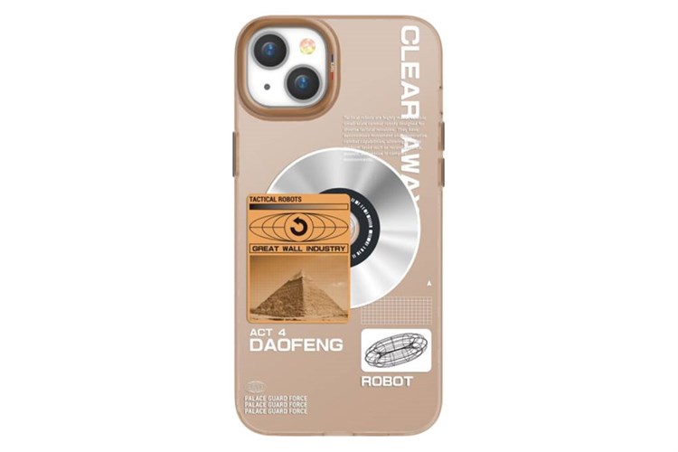 Ốp lưng MagSafe iPhone 15 Nhựa cứng viền dẻo TGVIS SPACE EXPLORE Chính hãng Màu Nâu