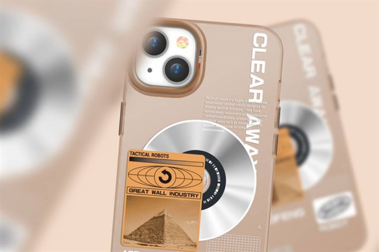 Ốp lưng MagSafe iPhone 15 Nhựa cứng viền dẻo TGVIS SPACE EXPLORE Chính hãng Màu Nâu