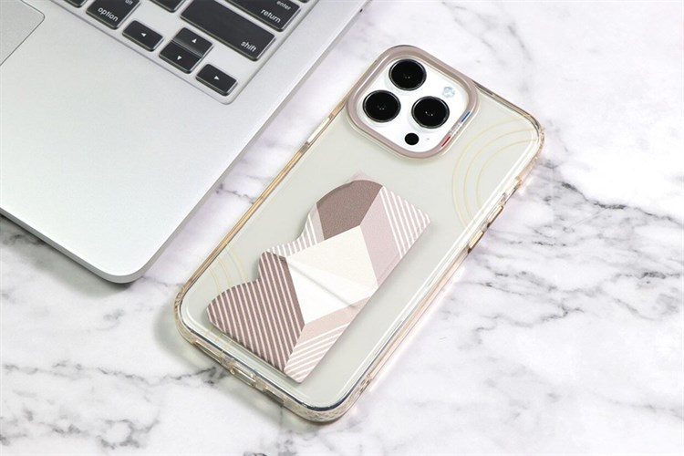 Ốp lưng iPhone 15 Pro Max Nhựa cứng viền dẻo TGVIS ART SERIES Chính hãng Màu Vàng đồng