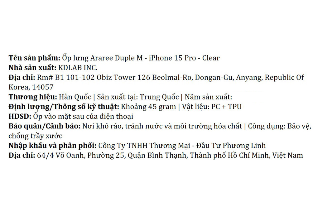 Ốp lưng MagSafe iPhone 15 Pro Nhựa cứng viền dẻo Araree Duple M Màu Trắng