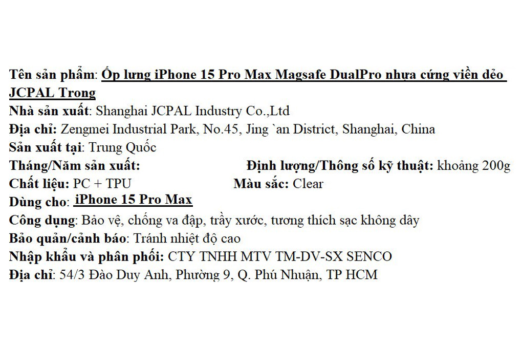 Ốp lưng MagSafe iPhone 15 Pro Max Nhựa cứng viền dẻo JCPAL DualPro - 6
