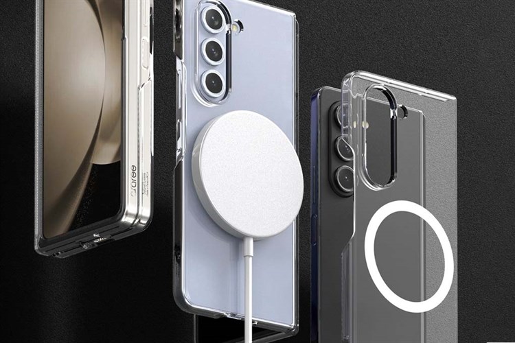 Ốp lưng MagSafe Galaxy Z Fold5 Nhựa cứng PC Araree NUKIN M Chính hãng Màu Trắng