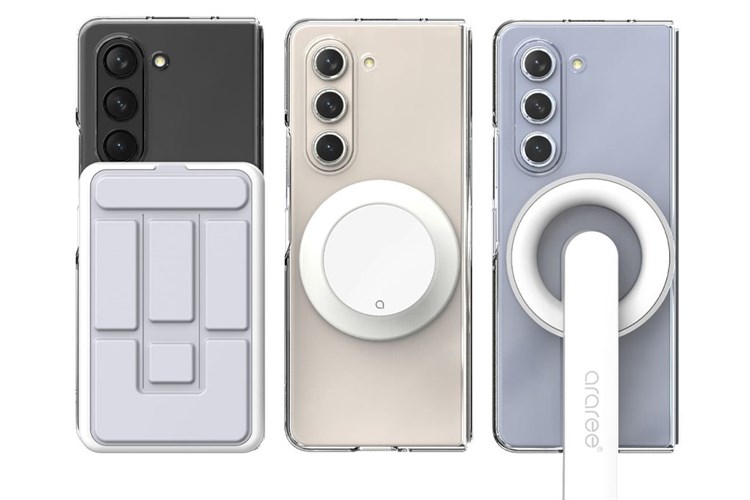 Ốp lưng MagSafe Galaxy Z Fold5 Nhựa cứng PC Araree NUKIN M Chính hãng Màu Trắng