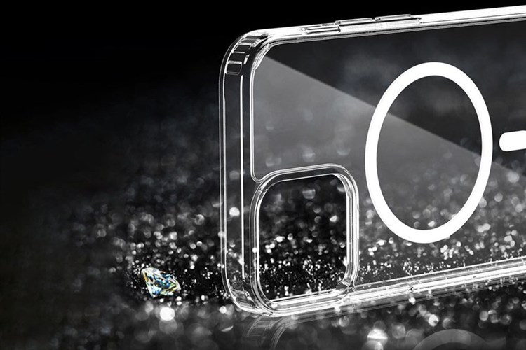 Ốp lưng MagSafe iPhone 14 Pro Max Nhựa cứng viền dẻo Mipow Tempered Glass Chính hãng Màu Trắng