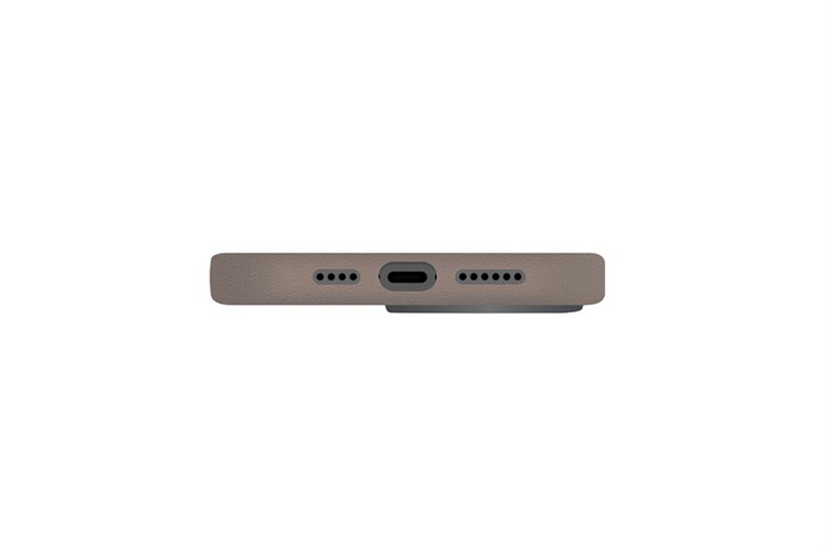 Ốp lưng MagSafe iPhone 15 Pro Max Da PU Alu UNIQ HYBRID MAGCLICK CHARGING LYDEN Chính hãng Màu Xám