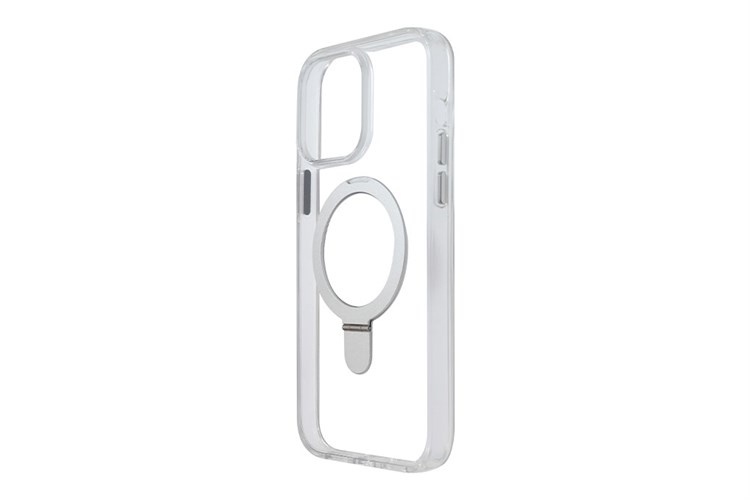 Ốp lưng MagSafe iPhone 14 Pro Max Nhựa cứng viền dẻo JM Origin Stand Màu Trắng