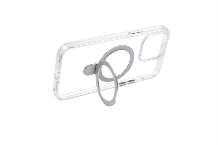 Ốp lưng MagSafe iPhone 14 Pro Max Nhựa cứng viền dẻo JM Origin Stand Màu Trắng