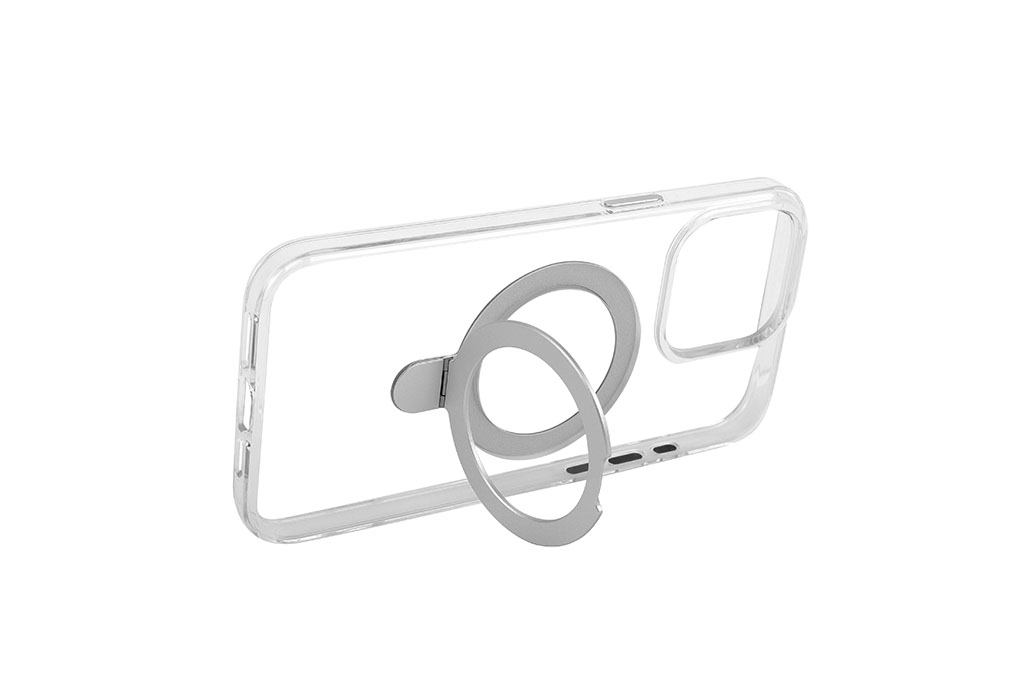 Ốp lưng MagSafe iPhone 15 Pro Max Nhựa cứng viền dẻo Jincase Stand JCS0075 - 4