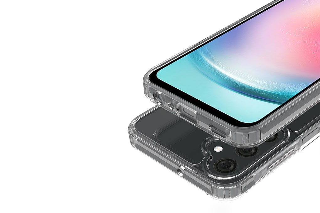 Ốp lưng Galaxy A25 Nhựa cứng viền dẻo Jincase JCS1601 Màu Trắng