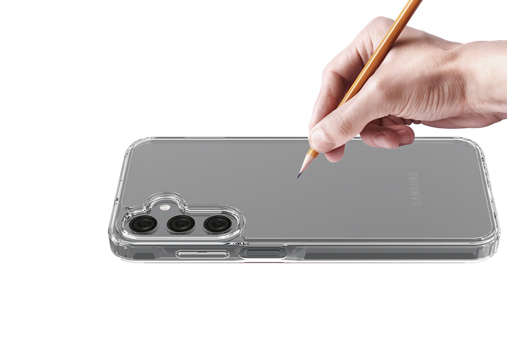 Ốp lưng Galaxy A25 Nhựa cứng viền dẻo Jincase JCS1601 Màu Trắng