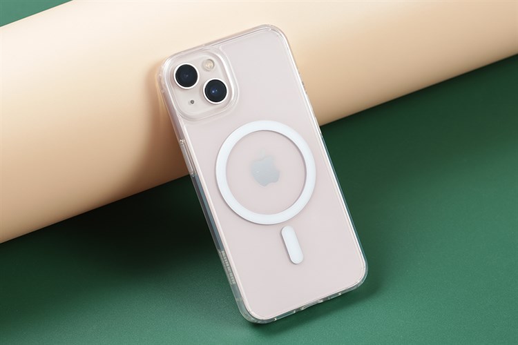 Ốp lưng MagSafe iPhone 13 Nhựa cứng viền dẻo ROCKROSE Chính hãng Màu Trắng