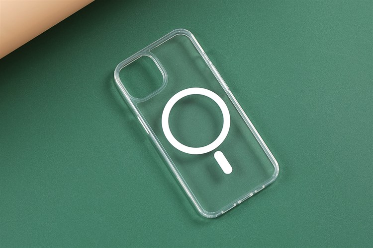Ốp lưng MagSafe iPhone 13 Nhựa cứng viền dẻo ROCKROSE Chính hãng Màu Trắng