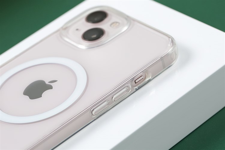 Ốp lưng MagSafe iPhone 13 Nhựa cứng viền dẻo ROCKROSE Chính hãng Màu Trắng