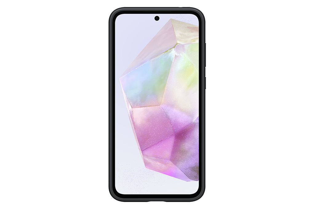Ốp lưng Galaxy A35 Nhựa dẻo TPU có khe đựng thẻ Samsung Chính hãng Màu Đen