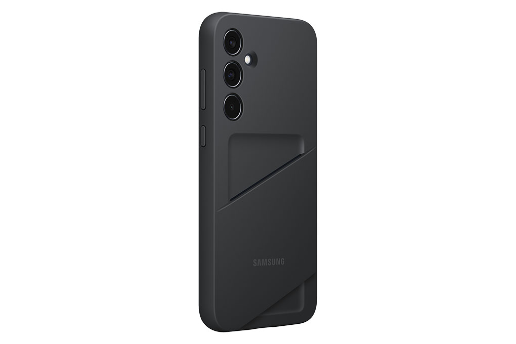 Ốp lưng Galaxy A35 Nhựa dẻo TPU có khe đựng thẻ Samsung Chính hãng Màu Đen