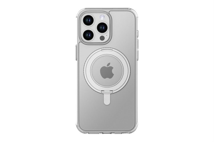 Ốp lưng Magsafe iPhone 15 Pro Max Nhựa cứng viền dẻo Jincase 360 Rotating JCS0076 Màu Trắng