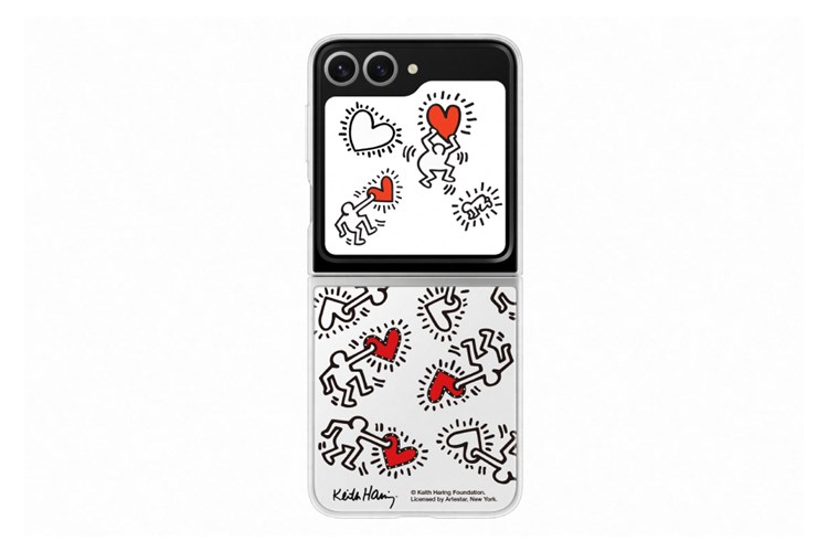 Ốp lưng Galaxy Z Flip6 Nhựa cứng Samsung Flipsuit Keith Haring Chính hãng Màu Trắng