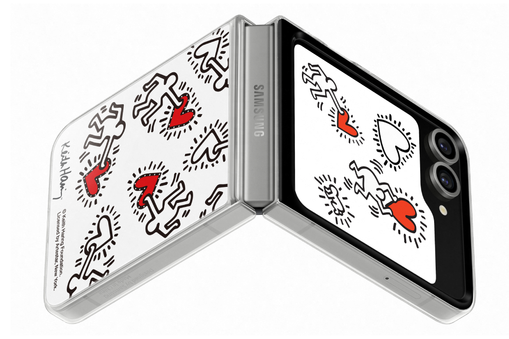 Ốp lưng Galaxy Z Flip7 FE/Flip6 Nhựa cứng Samsung Flipsuit Keith Haring Chính hãng - 2