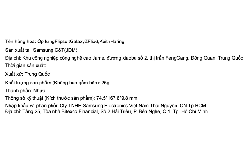 Ốp lưng Galaxy Z Flip7 FE/Flip6 Nhựa cứng Samsung Flipsuit Keith Haring Chính hãng - 4