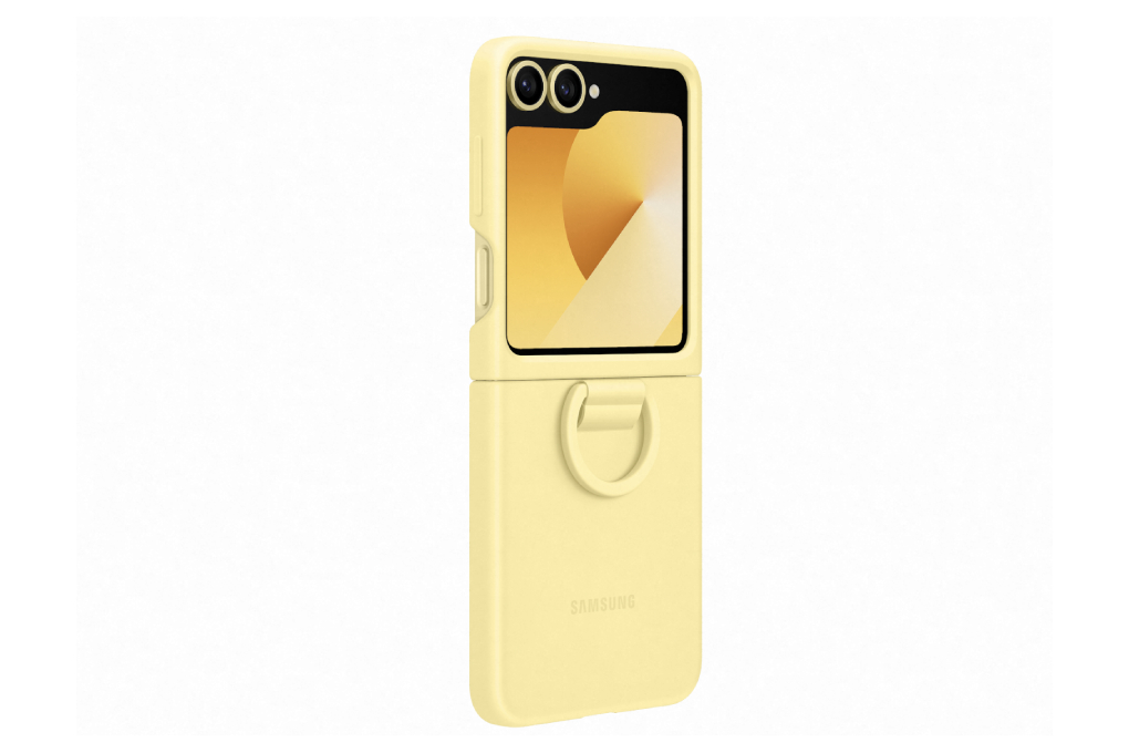 Ốp lưng nắp gập Galaxy Z Flip7 FE/Flip6 Silicone Samsung Chính hãng Màu vàng