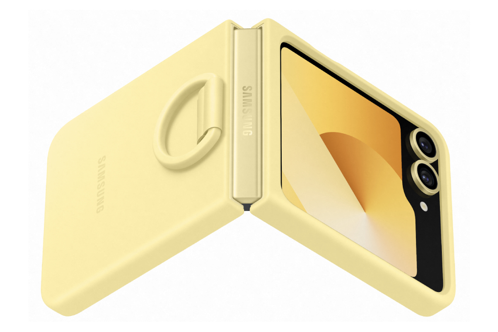 Ốp lưng nắp gập Galaxy Z Flip7 FE/Flip6 Silicone Samsung Chính hãng Màu vàng