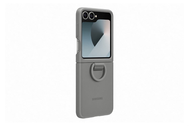 Ốp lưng nắp gập Galaxy Z Flip7 FE/Flip6 Silicone Samsung Chính hãng Màu Xám